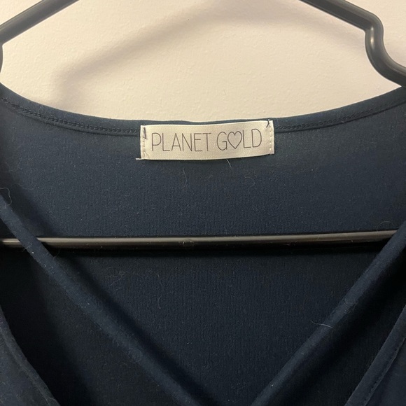 Navy blue body forming dress - Picture 2 of 3